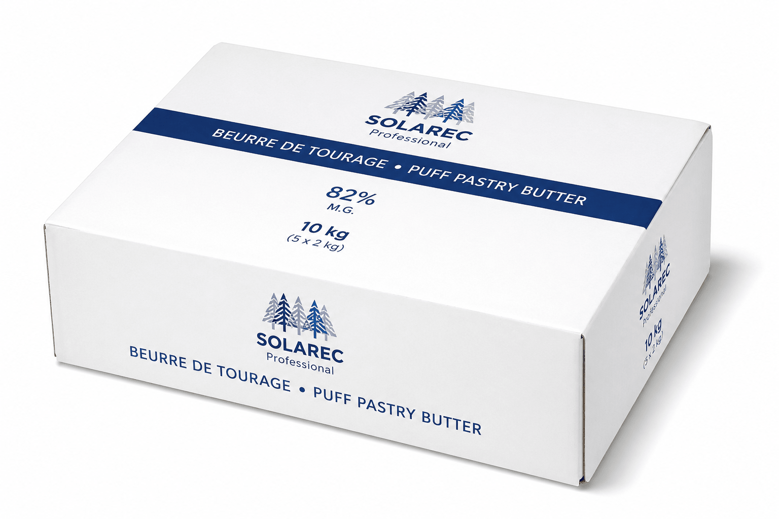 Beurre de Tourage Solarec 82% MG – Carton 10 kg (5 × 2 kg) (Copie) - Beurredor