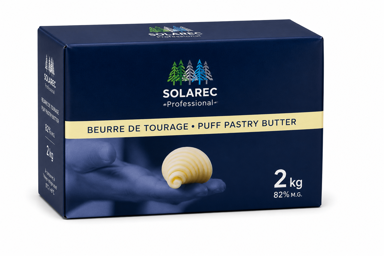 Beurre de Tourage Solarec 82% MG – Carton 10 kg (5 × 2 kg) (Copie) - Beurredor