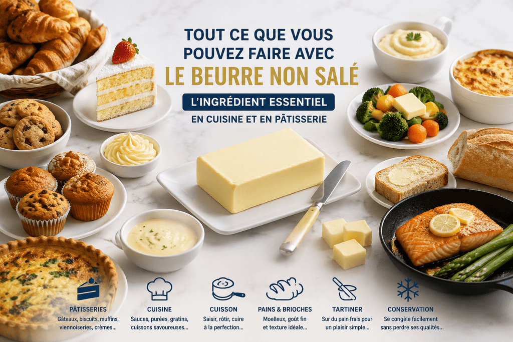 Beurre frais non salé lactique – Bloc 10 kg - Beurredor