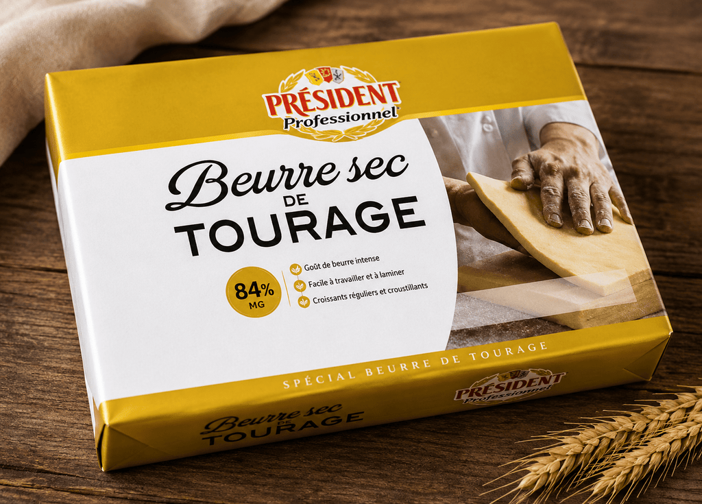 Beurre Sec de Tourage 84% MG Président Professionnel – Carton 10 kg (5 x 2 kg) - Beurredor